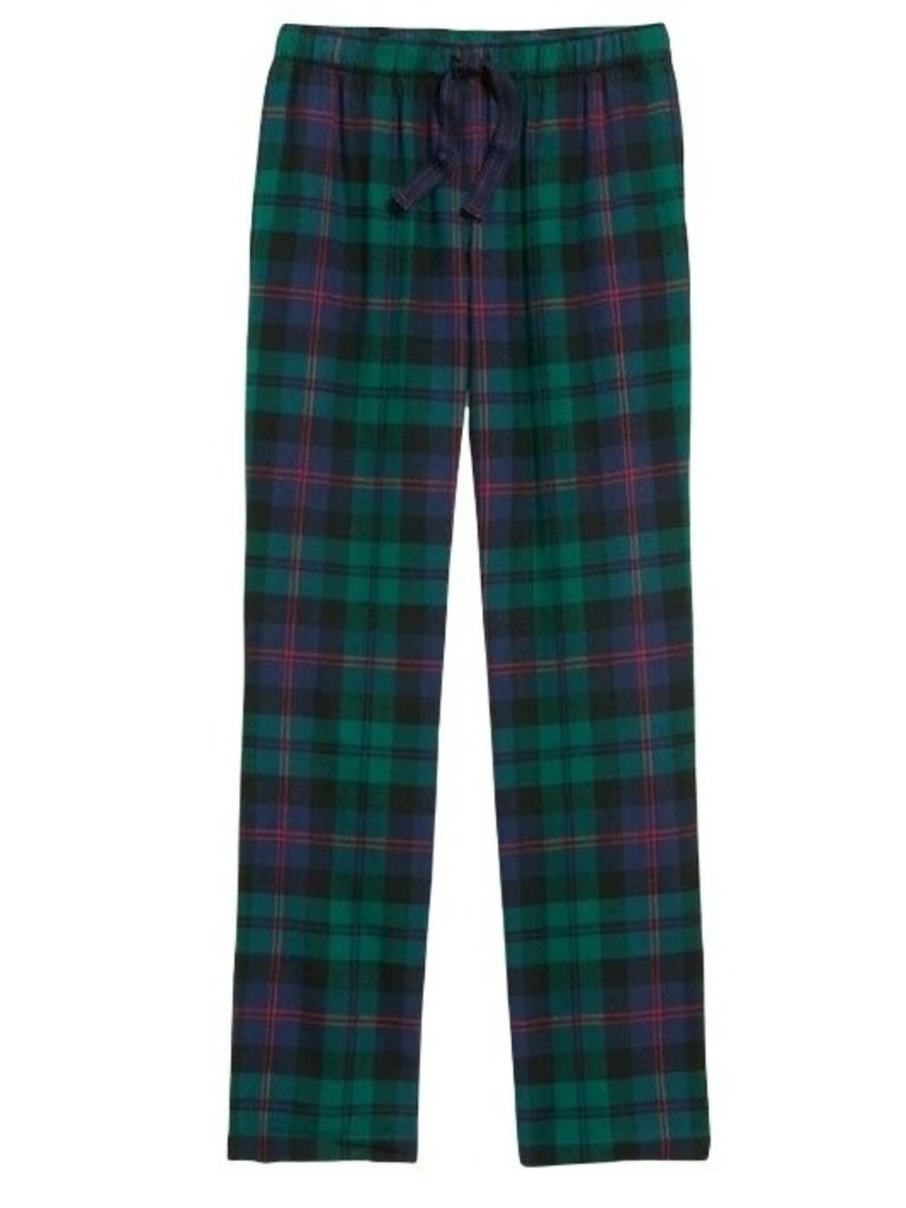 Flannel Pants Green Blue Plaid Flannel Pajama Lounge Cozy Womans Plus XXL JJ3424
